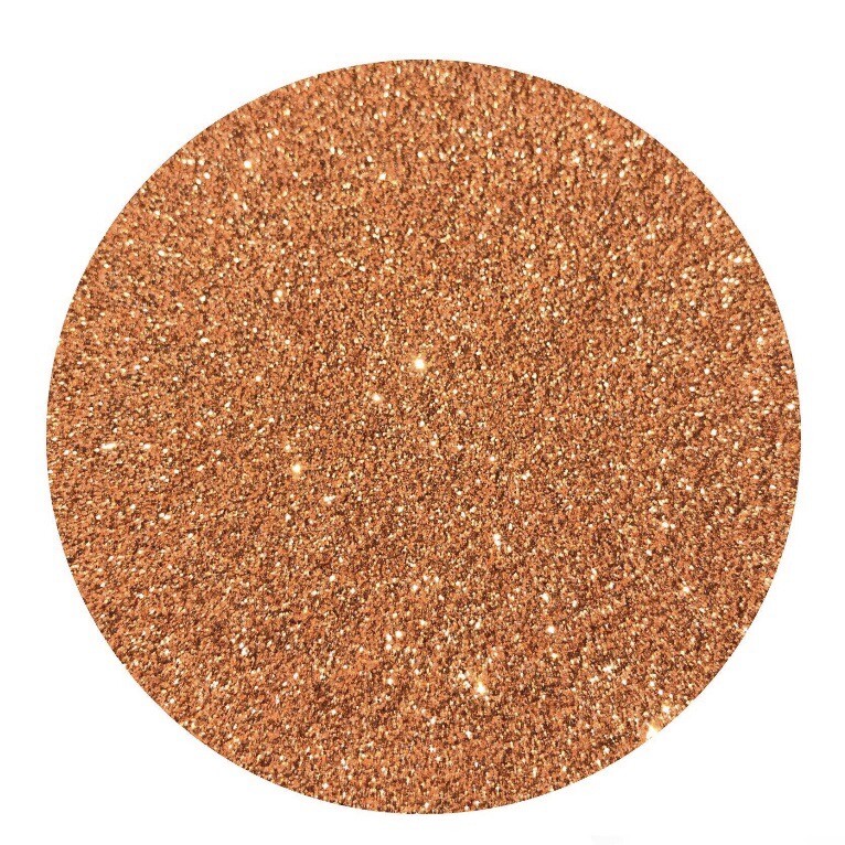Light Copper Extra Fine Glitter 1/128"