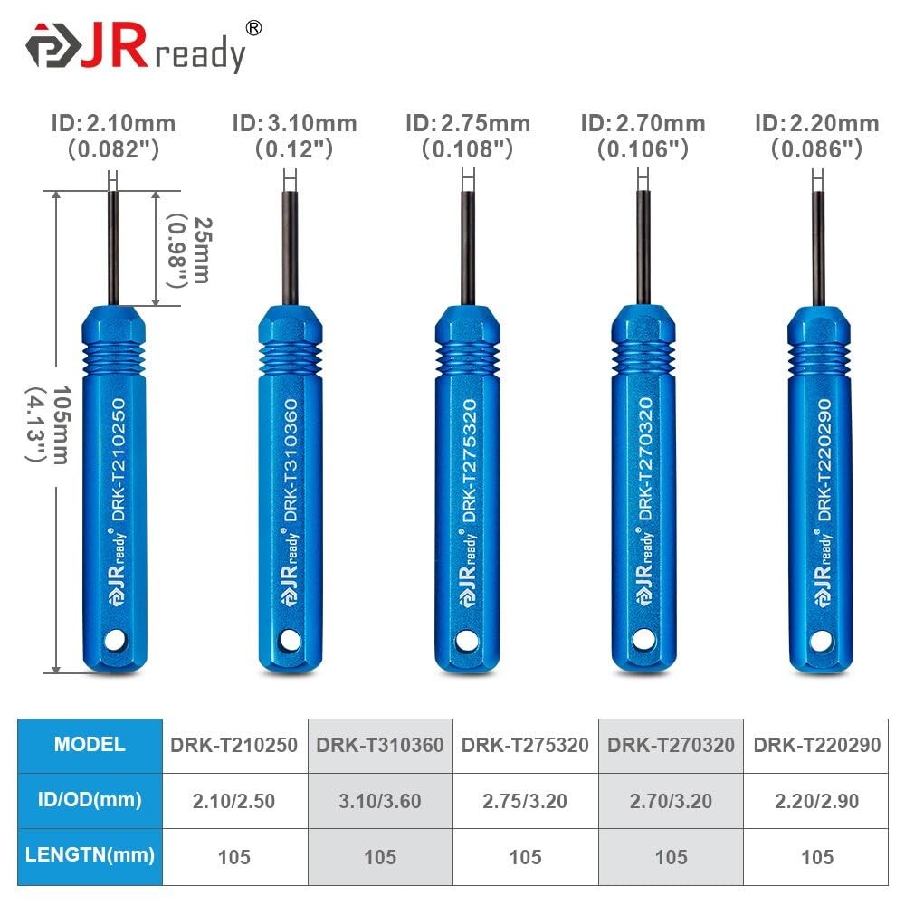 JRready ST5228 Extractor Tools,Removal Tools Kit for JST/AMP .062" /Molex...