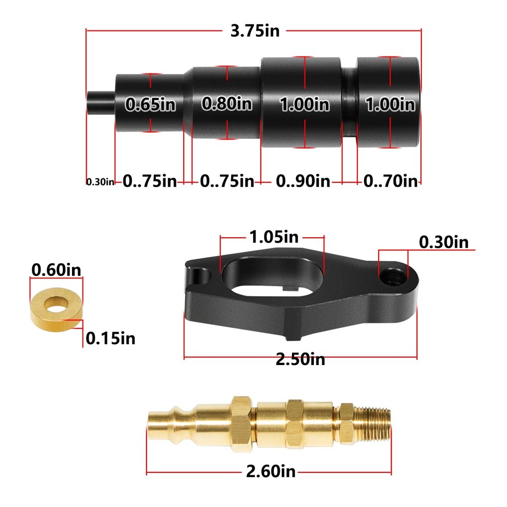 9007A 9007 Compression Test Adapter Tool For 24V Cummins 5.9/6.7L Engine Diesel