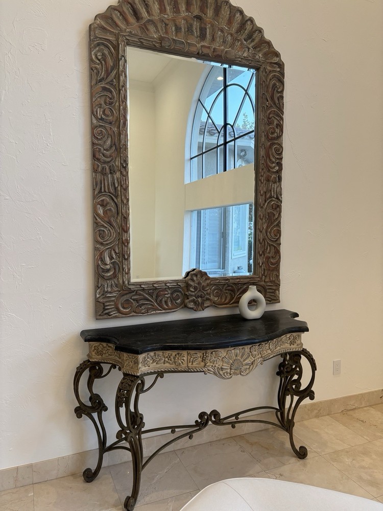 Wall Mirror 80 By 54”. Ornate Frame