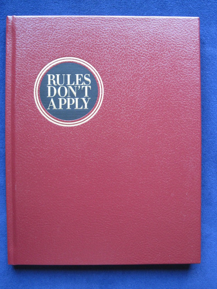RULES DON'T APPLY -  SCRIPT by WARREN BEATTY - PRIVATELY PRINTED - Hardbound