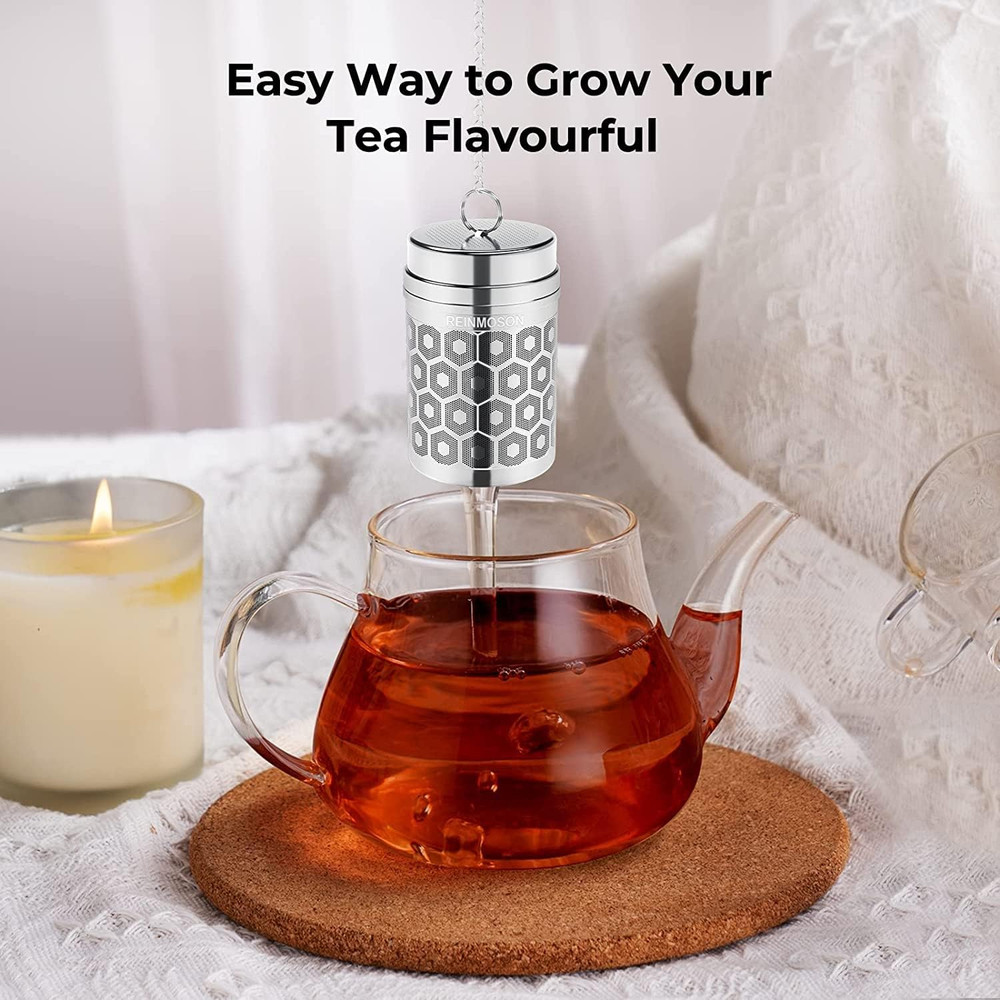 2 Pack Tea Strainers for Loose Tea, Extra Fine Mesh Tea Infuser, 304 Stainless