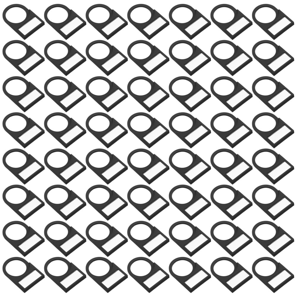 100 Pcs Electrical Logo Accessories Back Button Light Sign Plastic Board