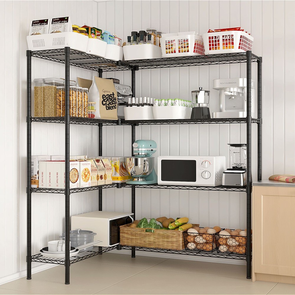 49.2''W Adjustable Storage Shelves NSF Wire Shelving Unit Multiple rows