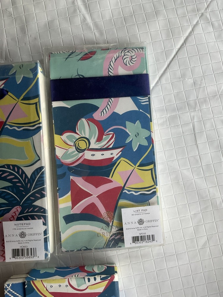 Anna Griffin Nautical Note Pad & Note Book Set⚓️⚓️⚓️