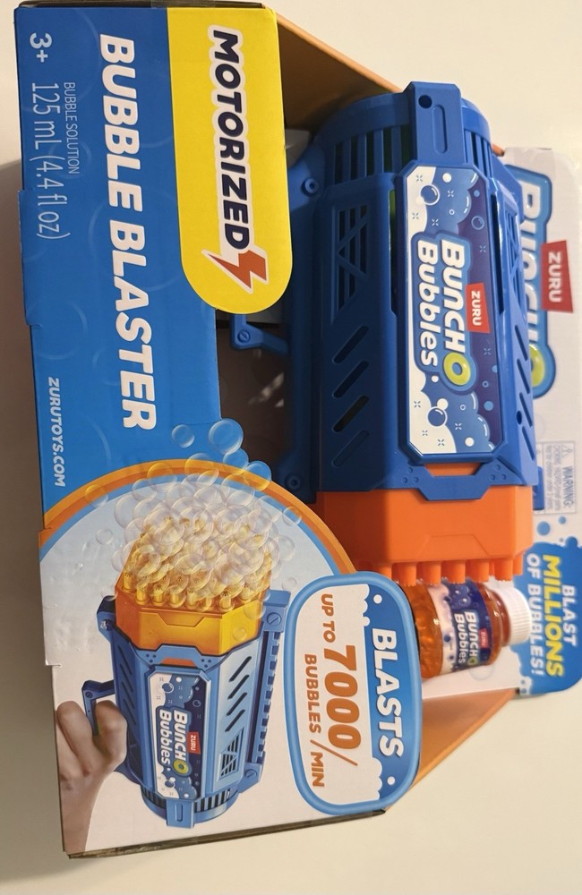 ZURU Bunch O Bubbles Motorized Bubble Blaster 7000 Bubbles/Min + 125ml Solution