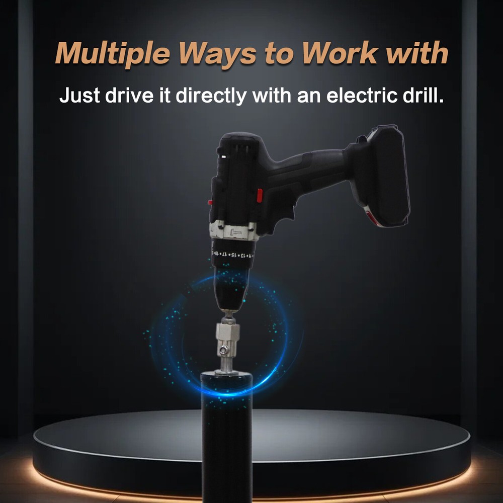 Top Wind Trailer Jack Crank Handle Cordless Drill Adapter 1/2Inch Socket Adapter