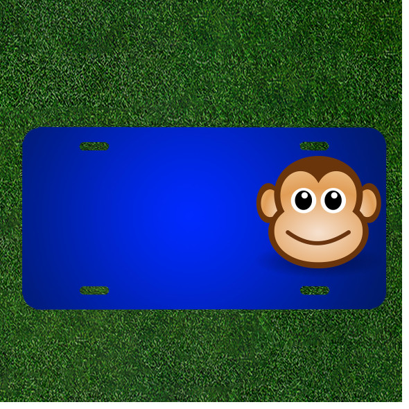 Custom Personalized License Plate With Add Names To Monkey Ape Anthropoid