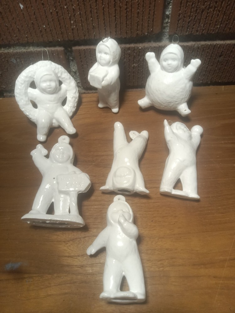 Snowbabies, 7 White, Ceramic