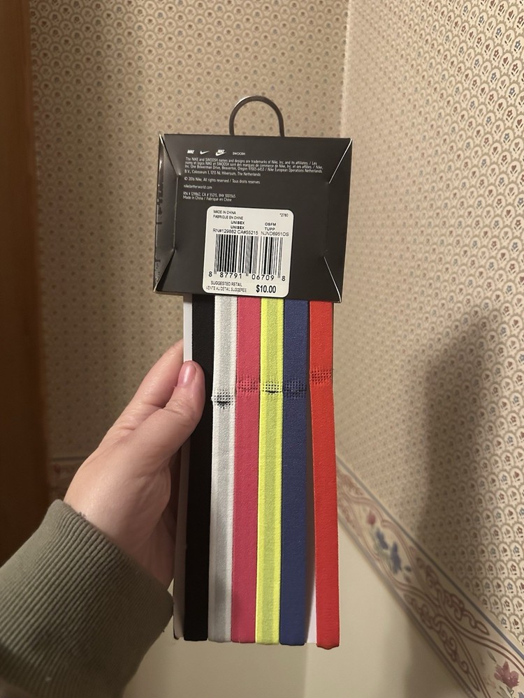 Nike Headbands 6-Pack Assorted Printed Headgear