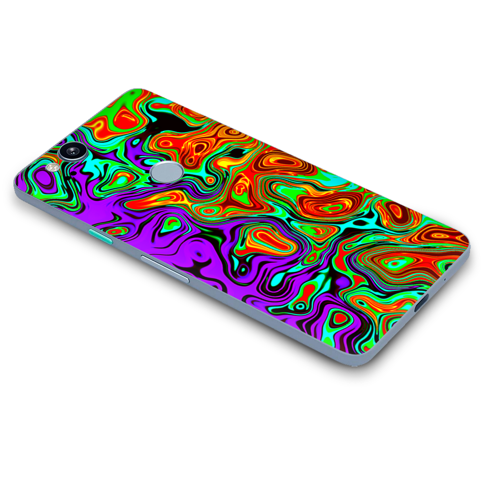 Google Pixel 2 Skins Decal Wrap Mixed Colors