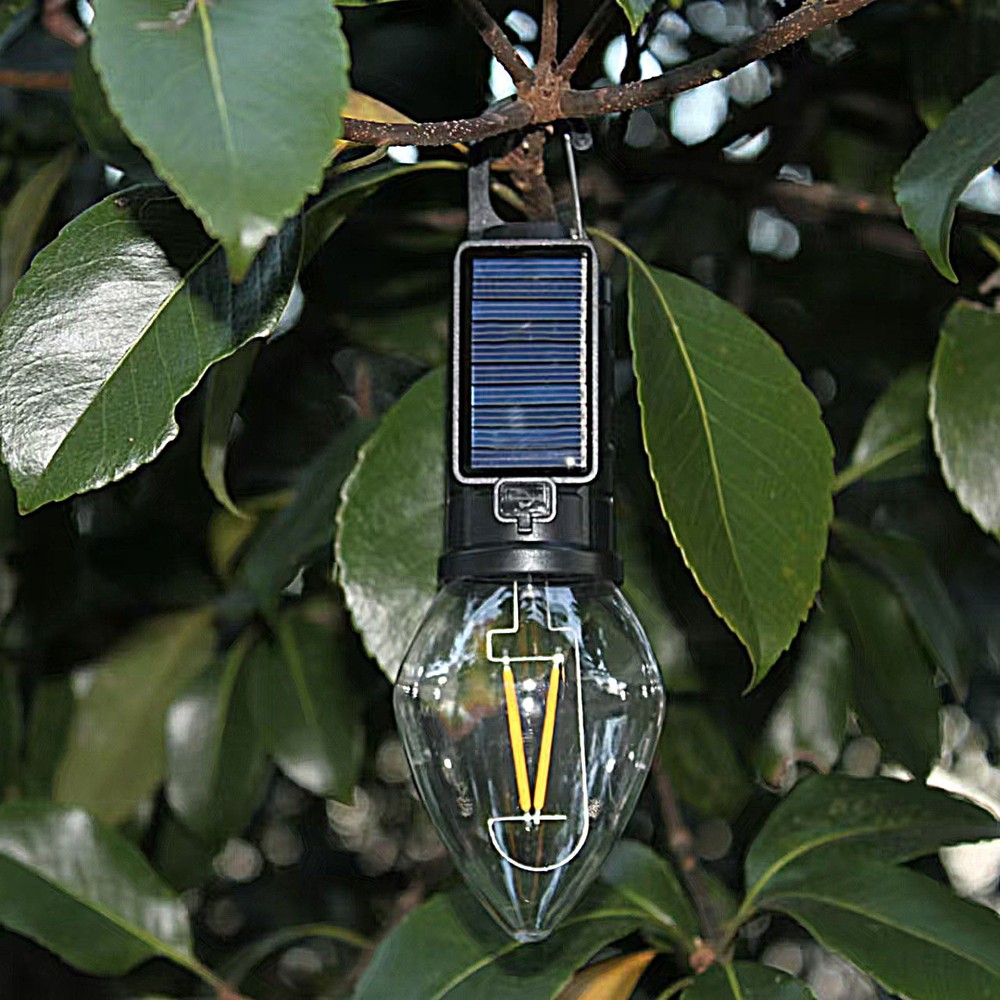 Solar Camping Light: Decorative Taper Bulb