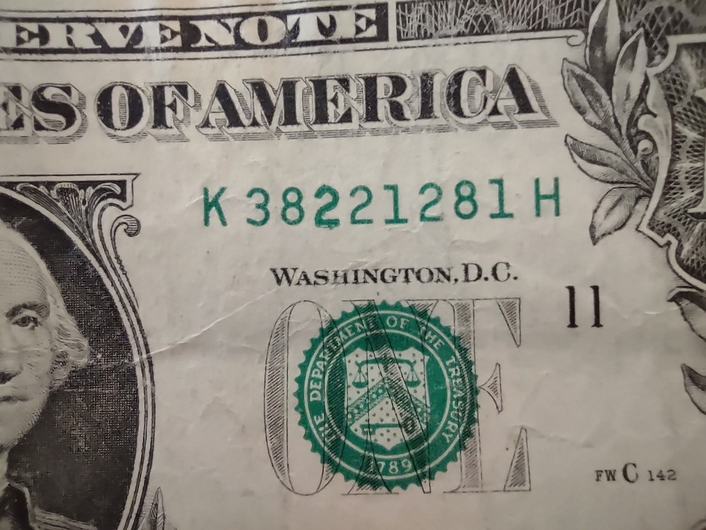 One Dollar Bill, Extra Ink, Free Ship