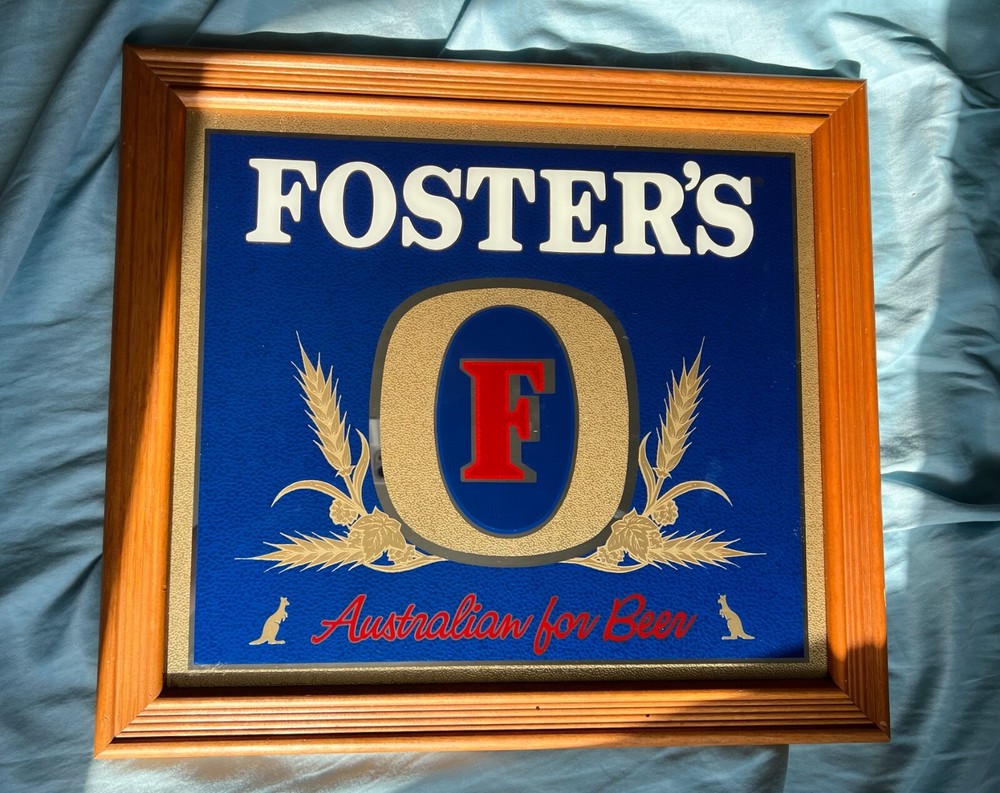 Foster's Deep Blue Australian Beer Mirror