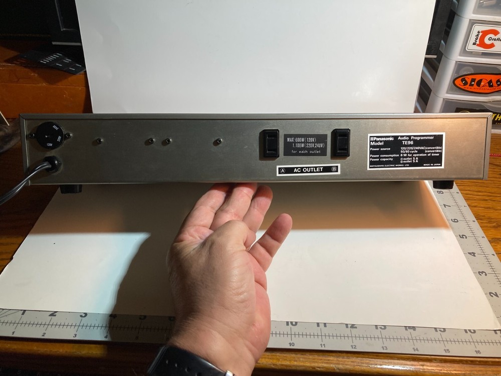 Panasonic TE96 Quartz Audio Programmer Working Vintage Japan Made