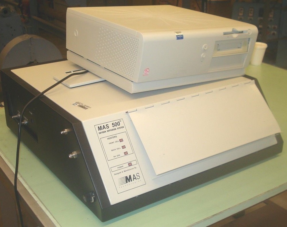 MAS Technologies 500 Oxygen Diffusion System Plastic Sheet Bag Tester / Computer