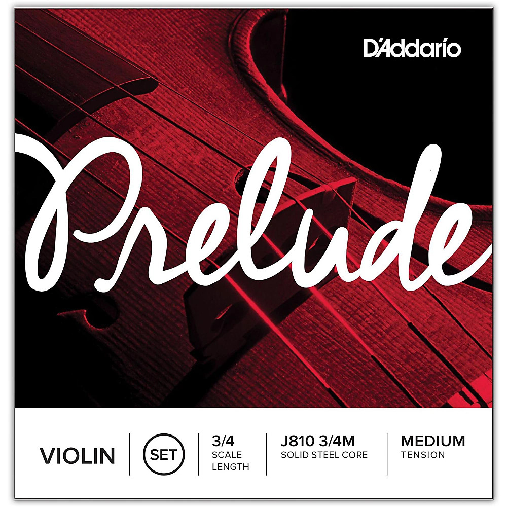 D'Addario Prelude Violin String Set  3/4 Size