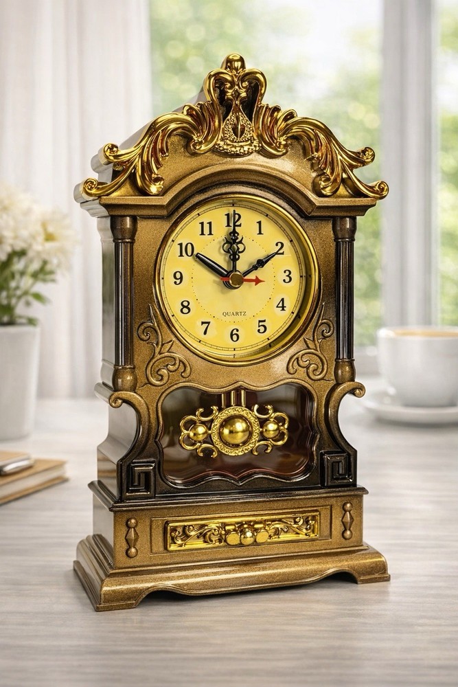 Table or desk clock with alarm.