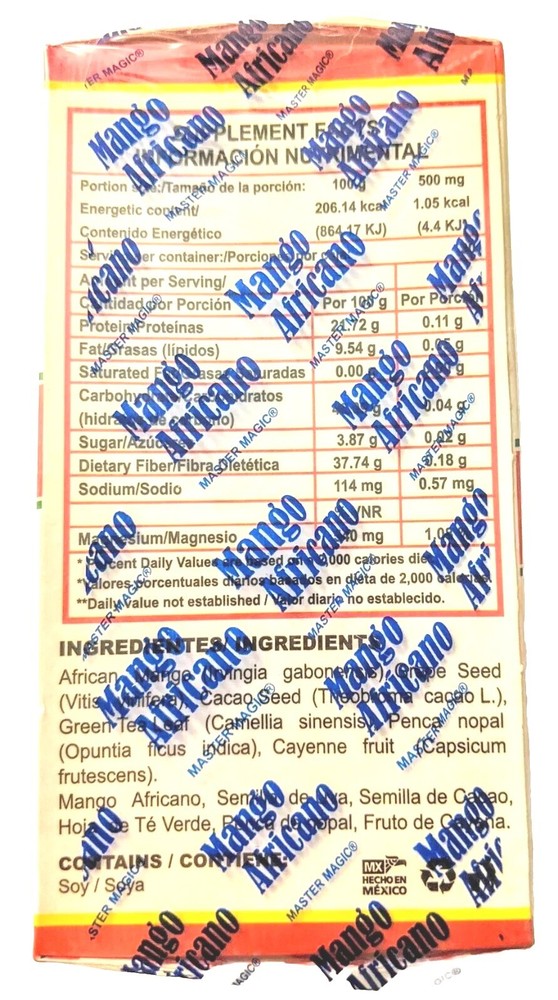 Mango Africano MASTER MAGIC AFRICAN MANGO 30 Capsulas Original