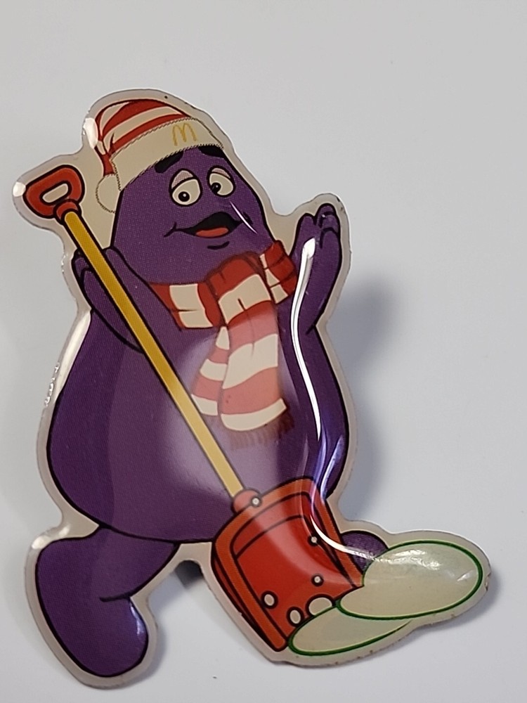 McDonald's Lapel Pin Grimace With Snow Shovel