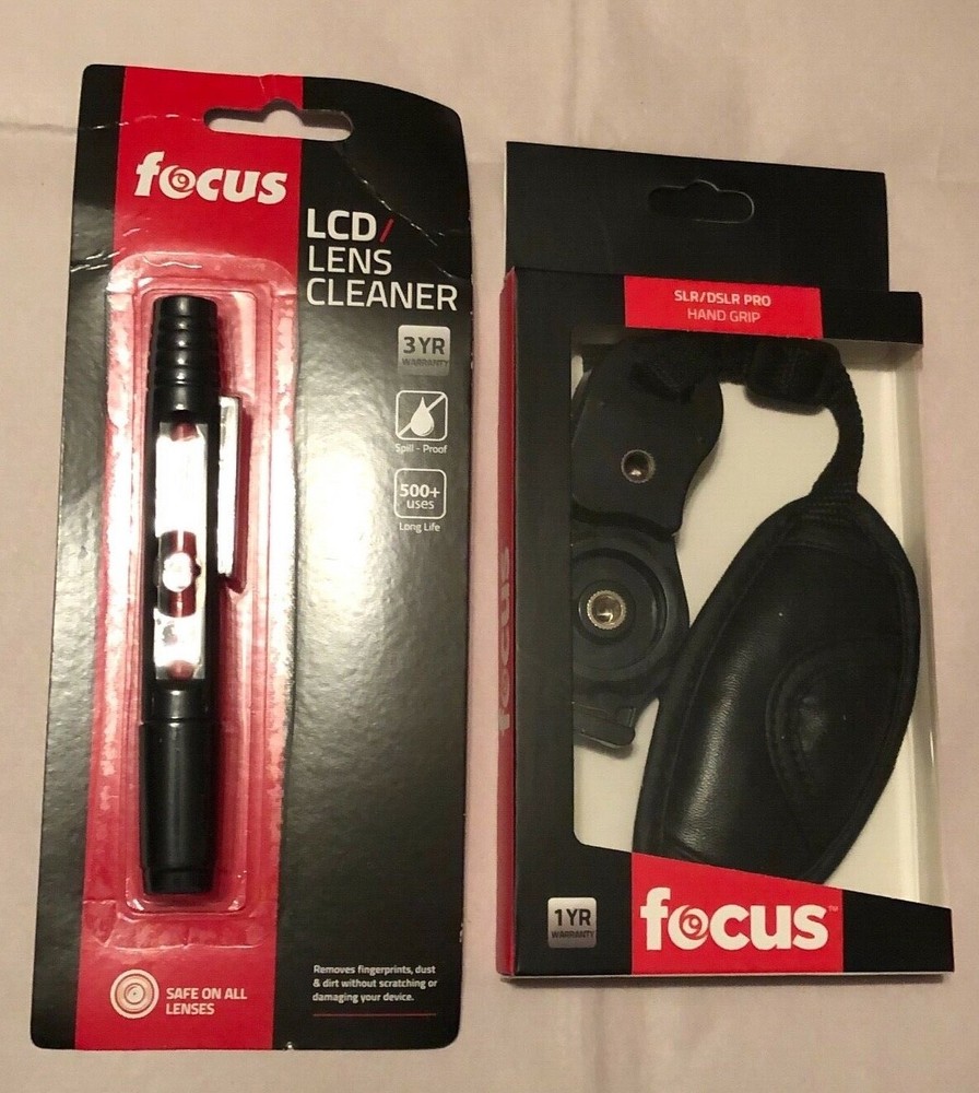 Focus Point & Shoot Digital Camera Accessory Kit w/ Case, Grip, Cleaner, & More