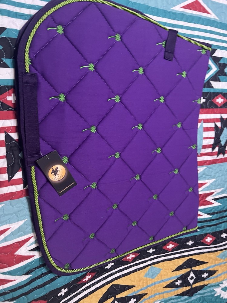 Centaur Saddle Pad Purple Lime