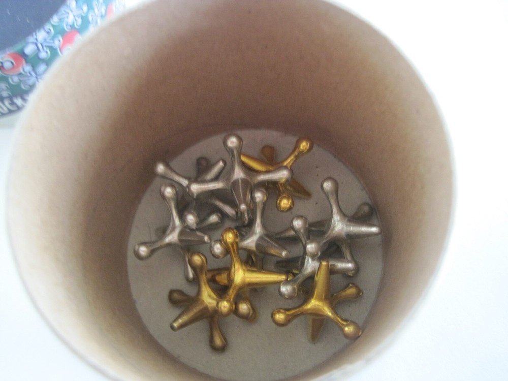 Lucky Lad Jacks Gold Silver Set 10 W/ Box