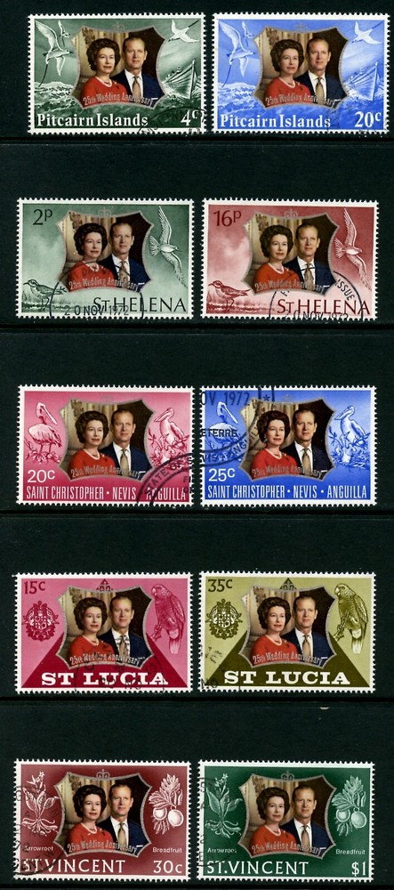 1972, SILVER WEDDING, COMMON DESIGN, USED (GB477)