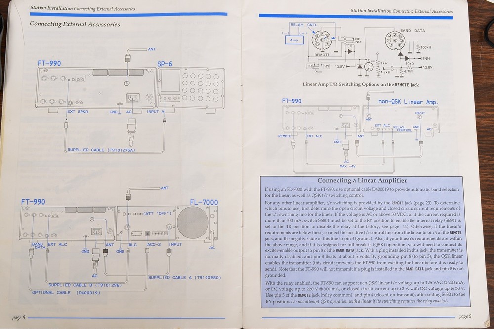 OEM YAESU FT-990 OPERATING MANUAL (INSTRUCTION USER OPERATOR FT-1000D)