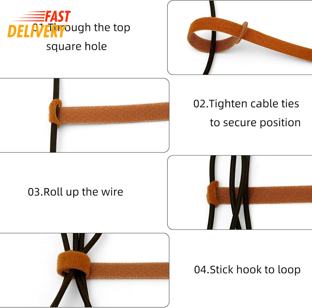 150PCS Cable Ties，4+6+8+10 Inch Reusable Cable Management, Multi-Purpose 👍👌