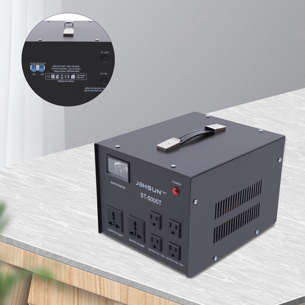 5000W Step Up/Down Transformer Regulator/Stabilizer 120V-220V 220V-110V Voltage