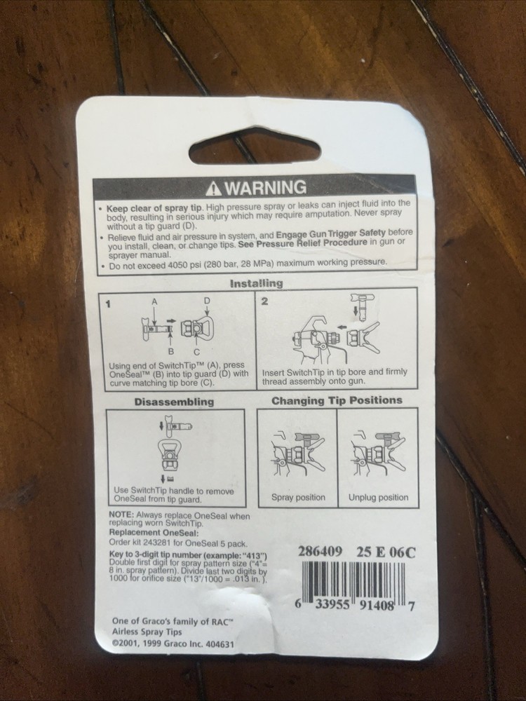 Graco RAC 5 SwitchTip 286409