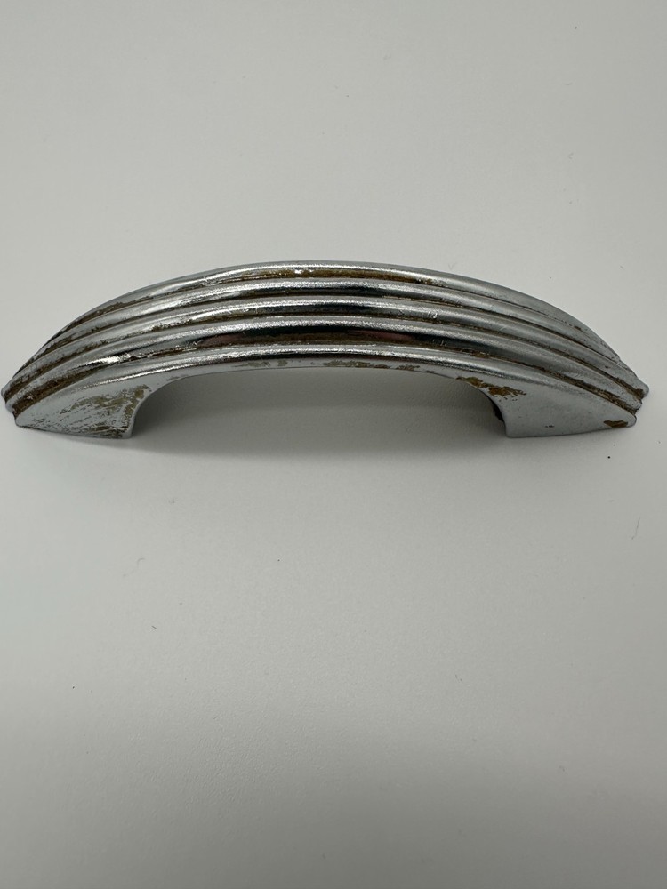 Set of 6 1920s Chrome Art Deco Drawer Pulls