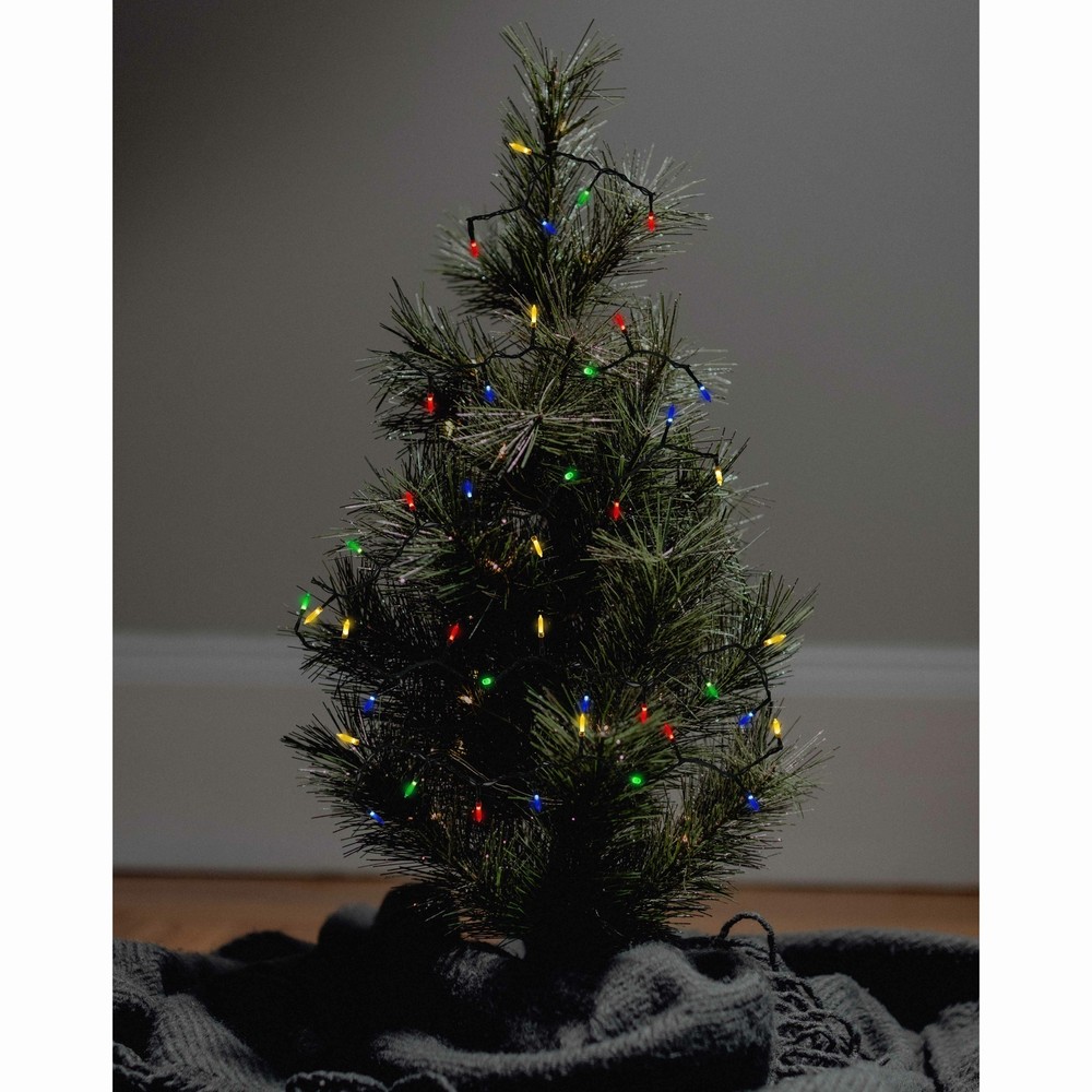 ProductWorks Brilliant Mini Multi 150 LED String Lights, 8 Function, Multicolor