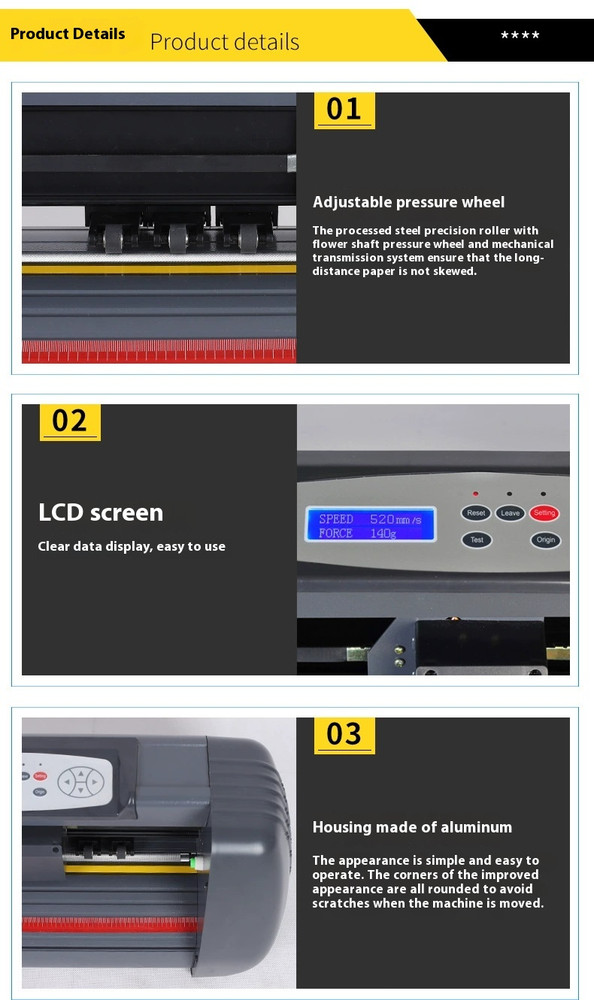 220V SK-375 Electric Cutting Plotter Cuting Width 280mm Vinyl Plotter USB