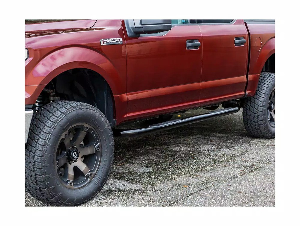 Ionic 3" Black Nerf Bars Fit 2004-2012 Chevy Colorado | GMC Canyon Extended Cab