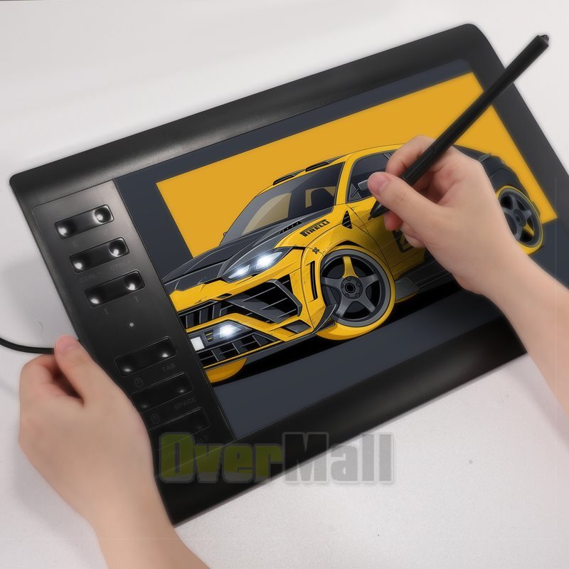 Digital Graphic Drawing Tablet with Screen Pen Display 12 Shortkey for Android
