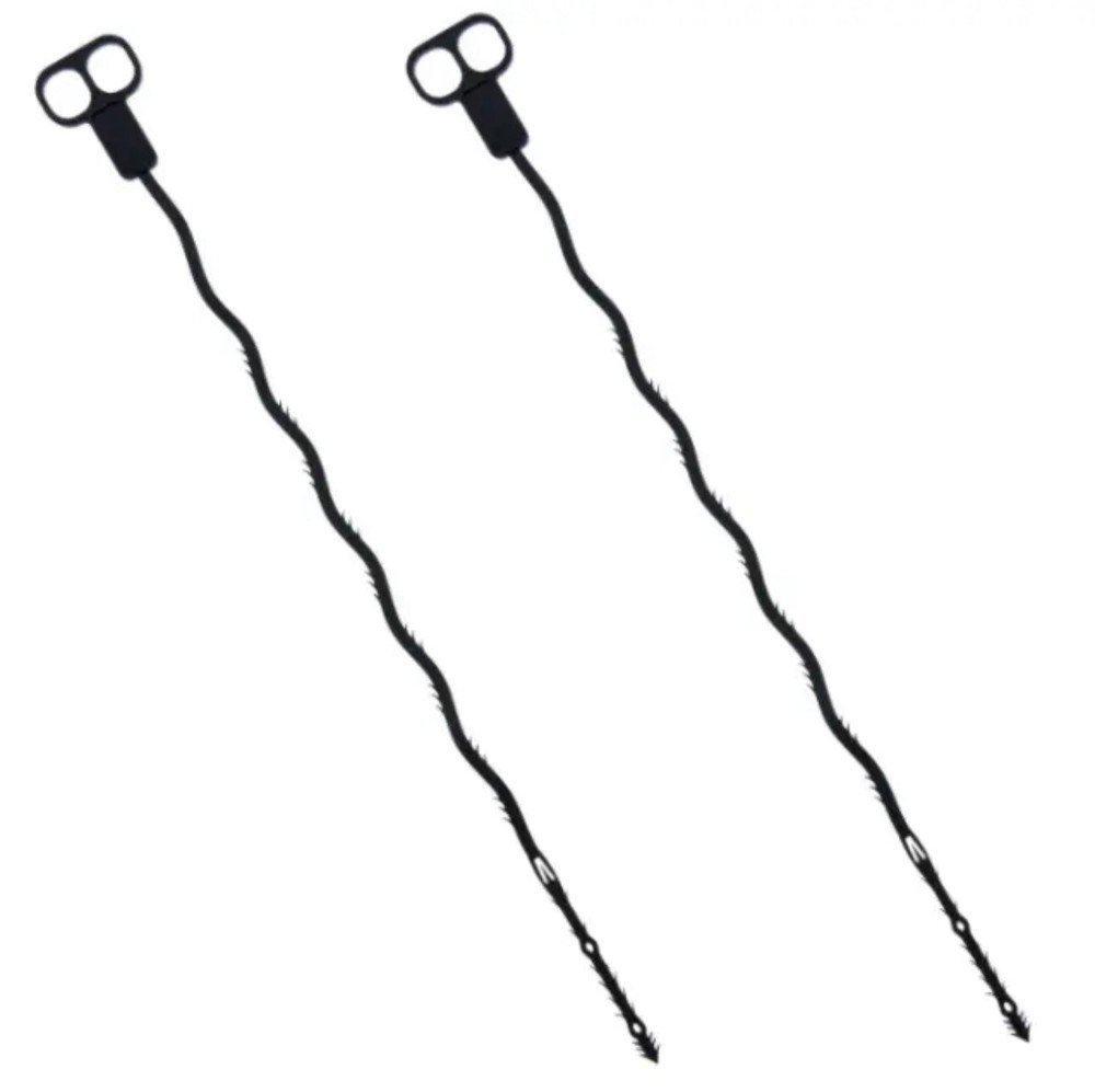 2 X Drain Rooter Plastic Drain Barb Snakes Pulls Hair & Clogs Easily! 18" Reach