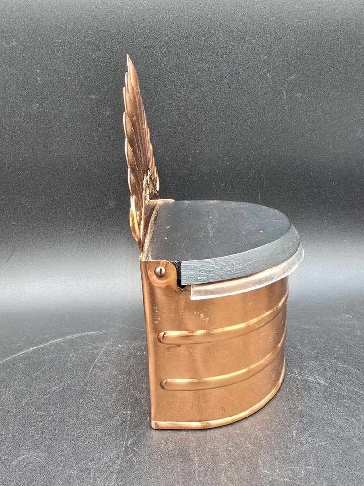 Copper Wall Salt Cellar Box Plastic Lining