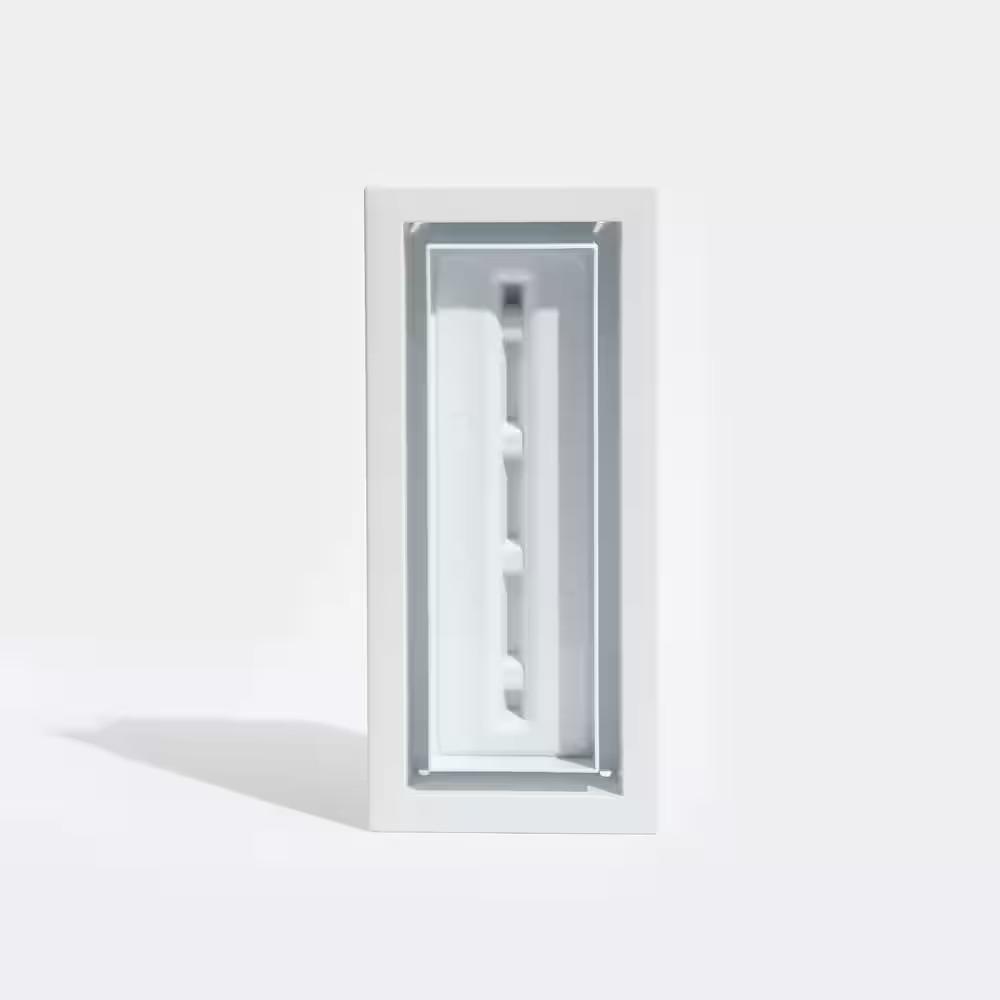 Framed Floor Vent (Lite) 4 In. X 10 In. White