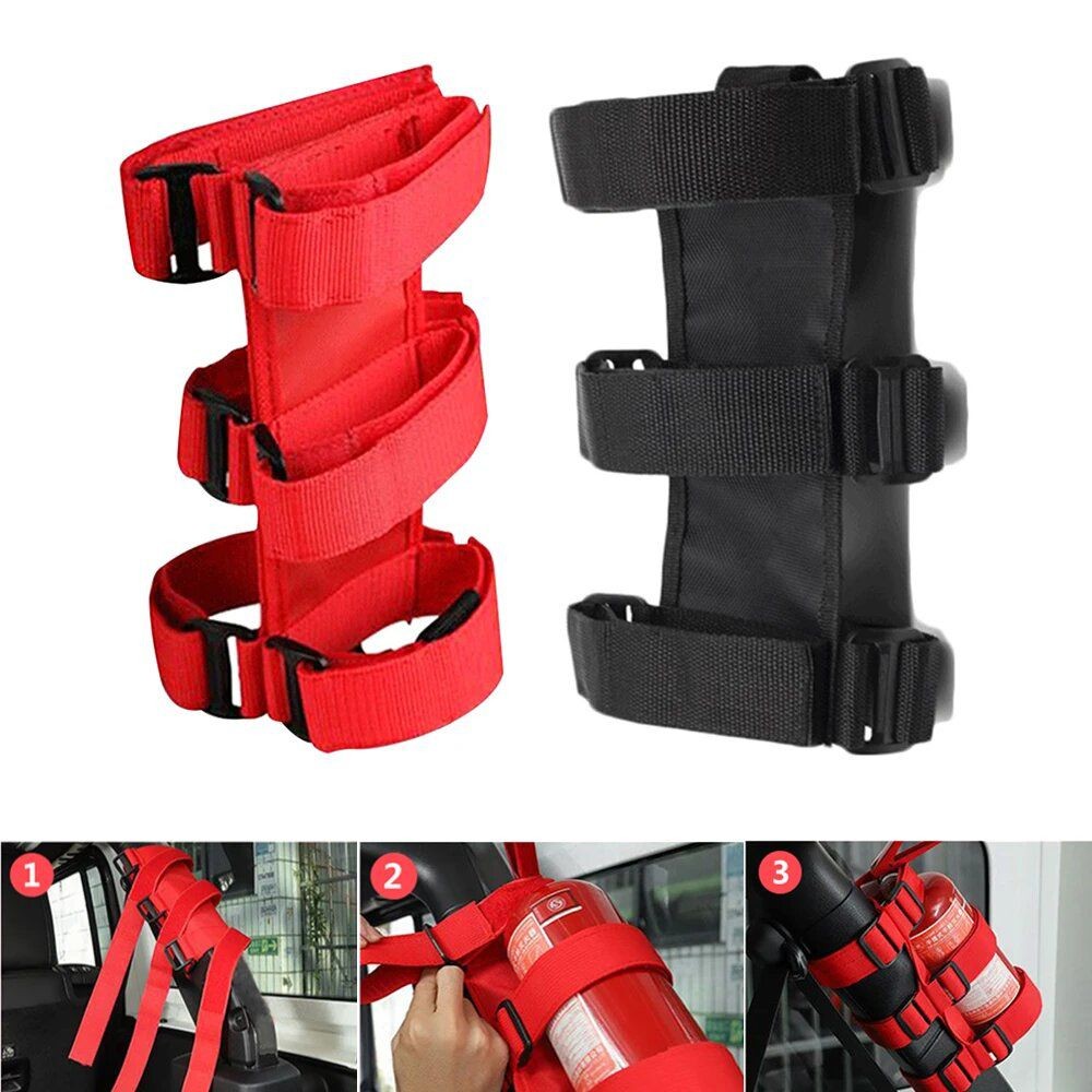 Fire Extinguisher Holder Adjustable Roll Bar Extinguisher Strap Sling Bracket
