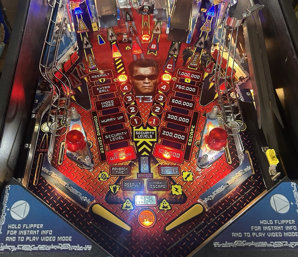 STERN TERMINATOR 3 PINBALL MACHINE ARNOLD!