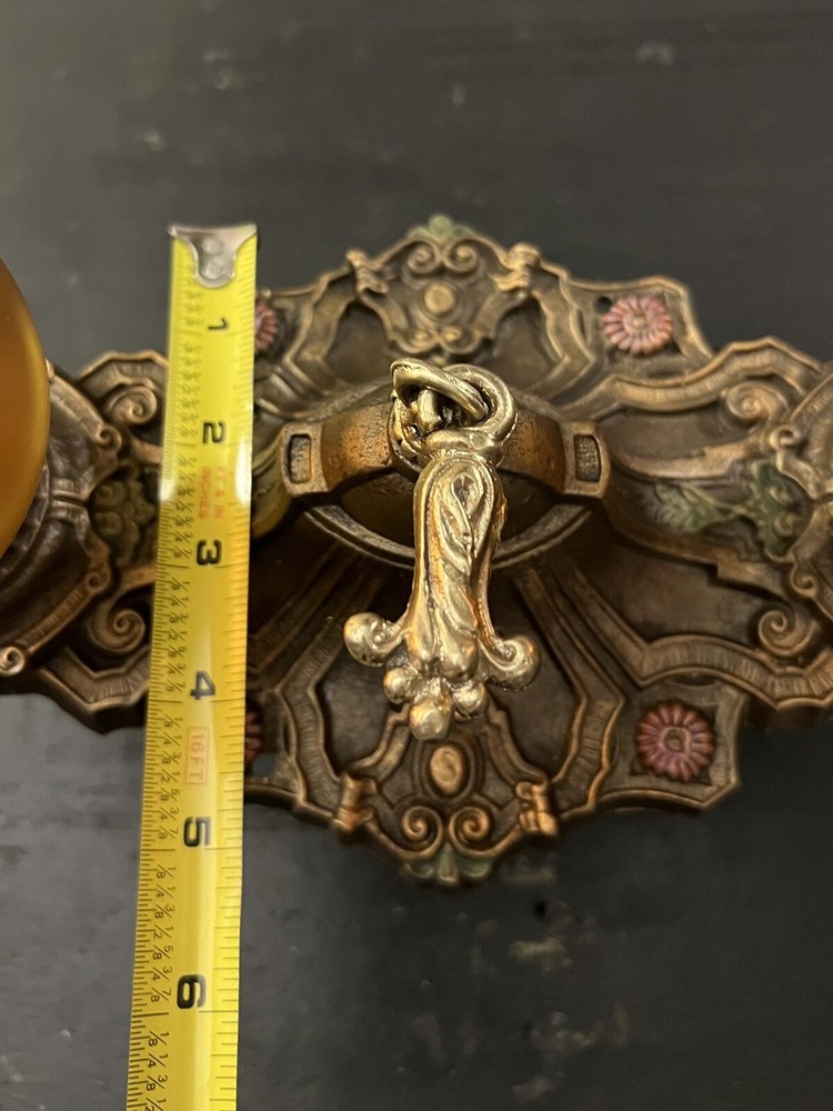 Rewired Nice Single Flush Two Socket light Fixture beautiful Finish 17C