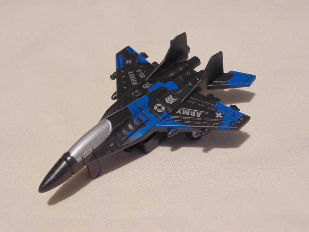 Naval Force Jet Fighter Bundle – Simple Plastic Toy with Pull Back Action – Used