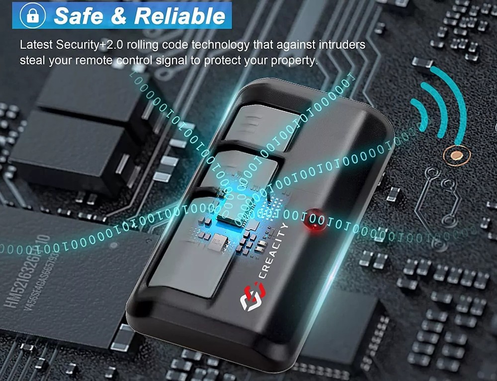 4PCS Remotes for 893MAX Liftmaster Visor 5color learning Button