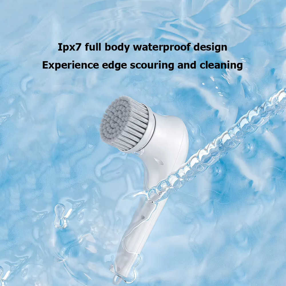 5Pcs Practical Replace Brush Head Set Convenient Electric Handheld Scrubber Head
