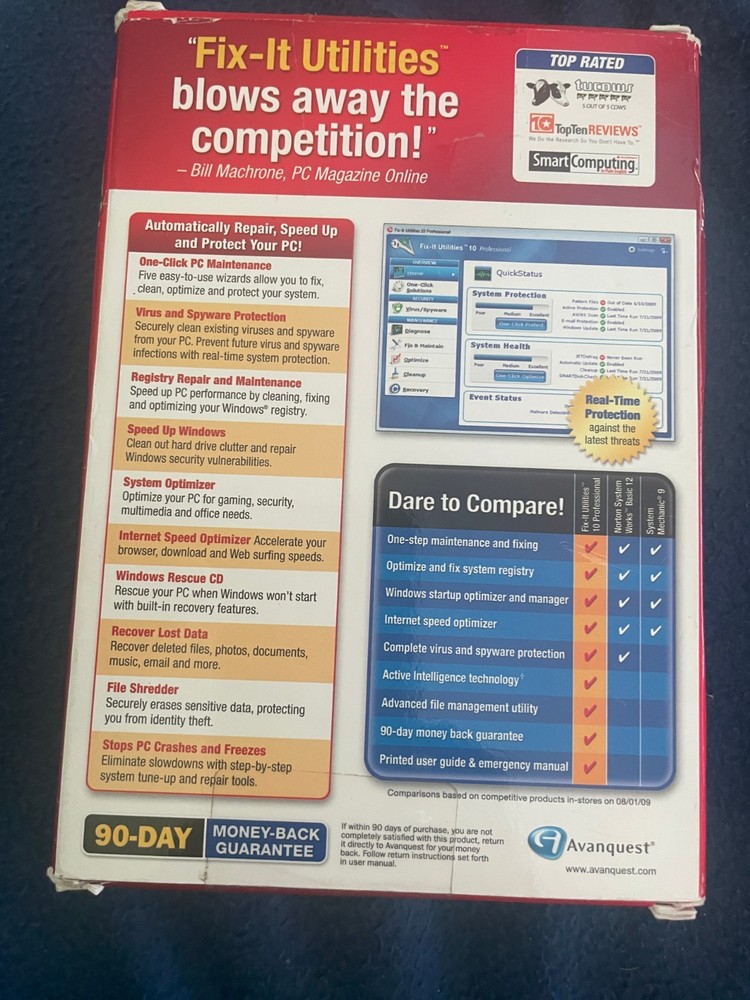 Fix-It Utilities 10 Professional PC Software N887