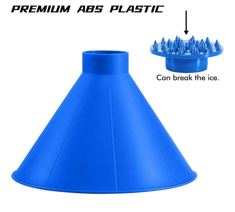 Magical Ice Scrapers for Car Windshield - 2 Pack Cone Magic Car Ice Scraper