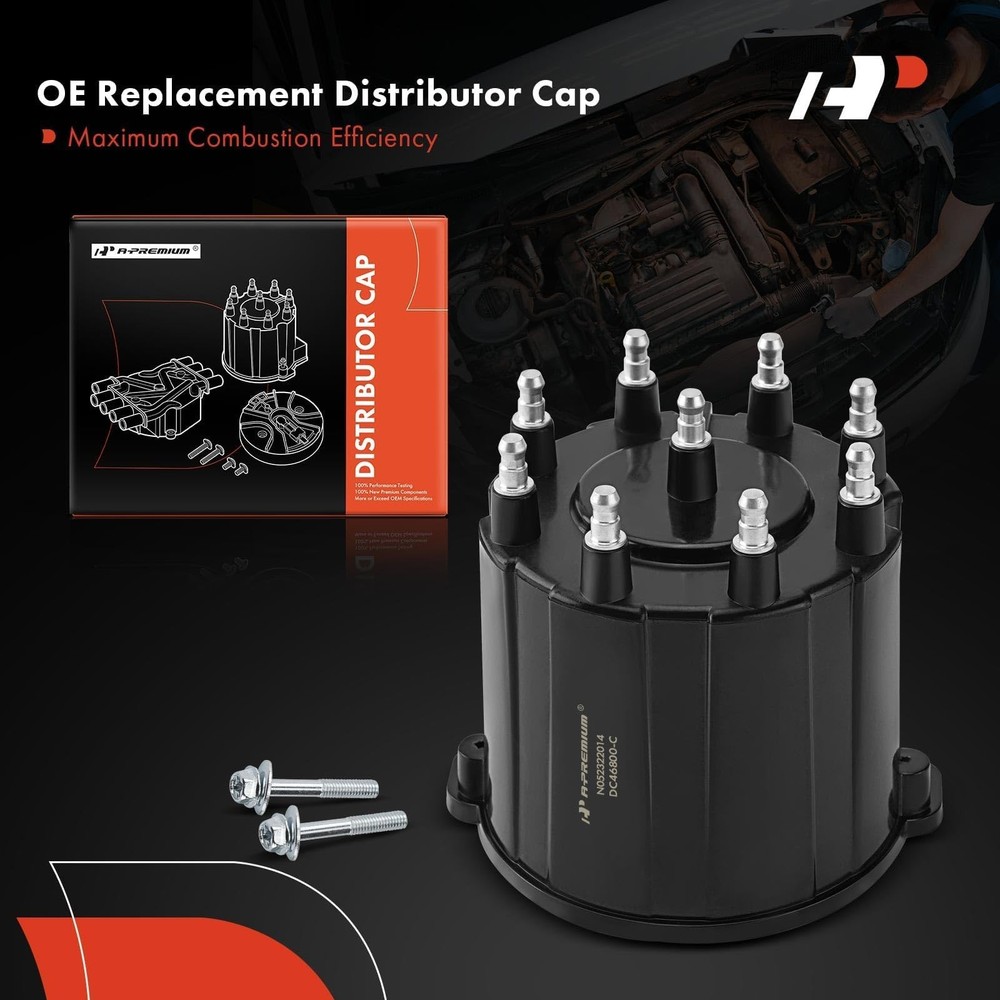 A-Premium Ignition Distributor Cap Compatible with GMC, Chevy & Cadillac...