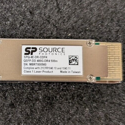 New, Source Photonics, SPQ-4E-DR-CDFK, 400G DR4 500M